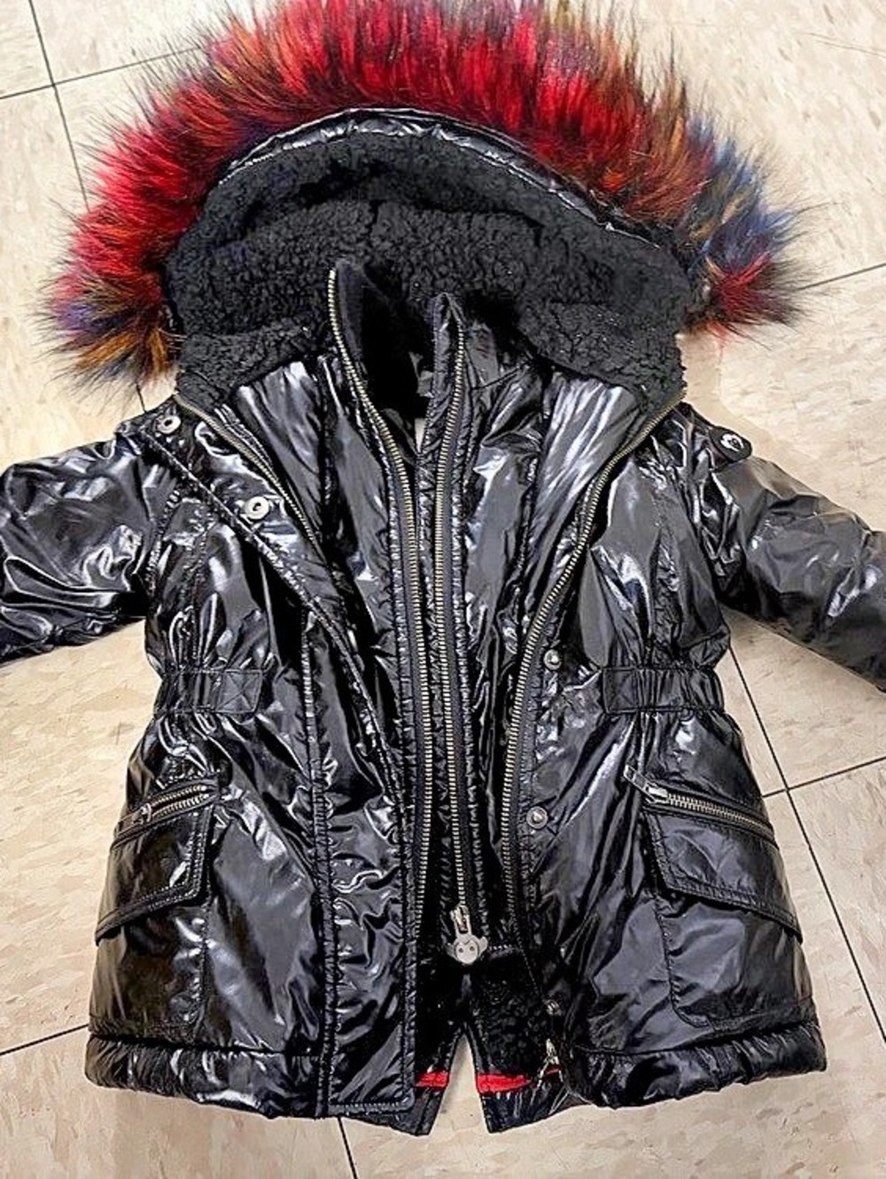 Appaman Kyla Puffer Coat Kids Black Hooded Jacket